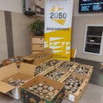 Świece okopowe dla Ukrainy zapakowane w pudełka